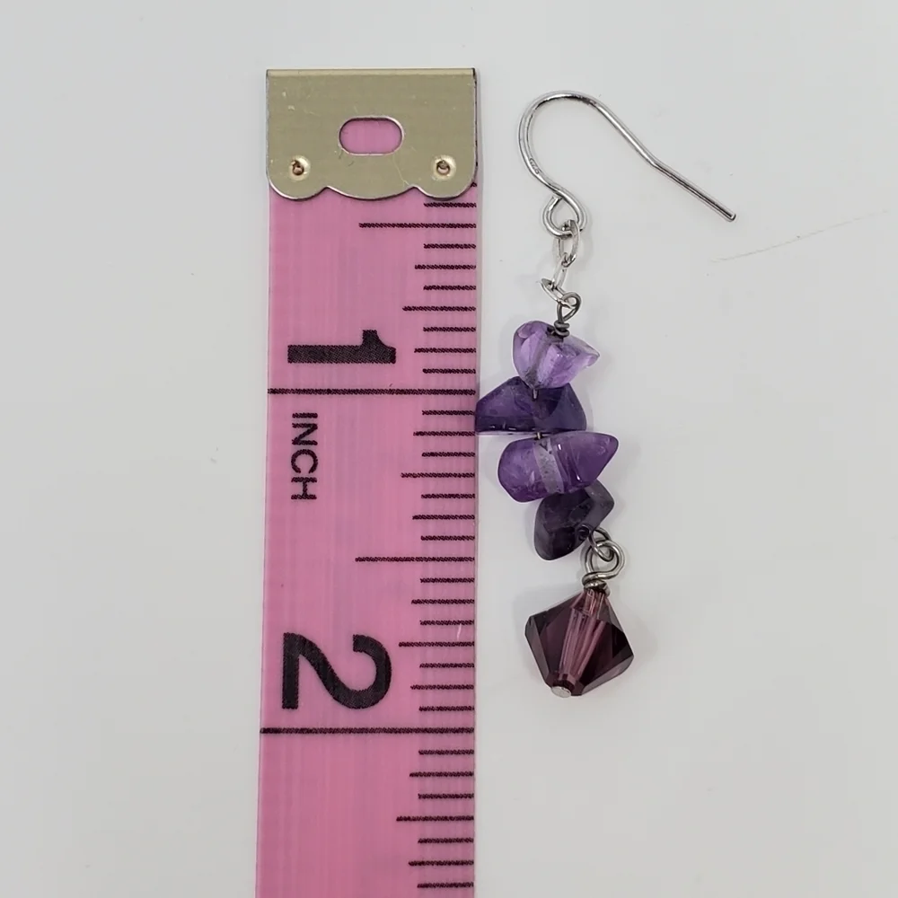 Amethyst Chip Earrings